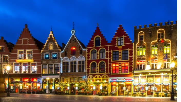 Mercado Navidad Brujas desde Paris Marche Noel Bruges